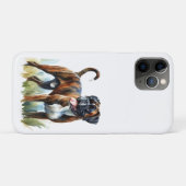 Tigervlek Boxer weergegeven in waterverf Case-Mate iPhone Case (Achterkant (horizontaal))