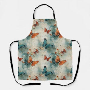 Tigervlinder Engelse Tuin Vintage Bloemen Schort