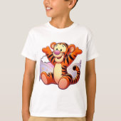 Tigger Cartoon Tiger T-Shirt (Voorkant)