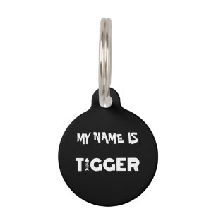 Tigger Cat Pet ID Tag Huisdierpenning