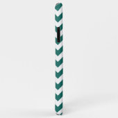 Tiggroen Zig Zag Ontwerp Patroon Case-Mate iPhone Case (Achterkant/rechts)
