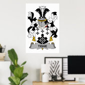Tighe Family Crest Poster (Thuiskantoor)