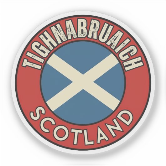 Tighnabruaich, Schotland Sticker (Voorkant)