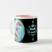 Tight Rope Girl Tweekleurige Koffiemok (Voorkant links)