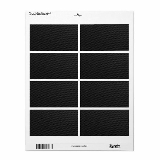 Tightly Woven Carbon Fiber Textured Etiket (Full Sheet)