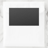 Tightly Woven Carbon Fiber Textured Rechthoekige Sticker (Tas)