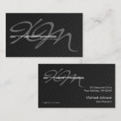 Tightly Woven Carbon Fiber Textured Visitekaartje (Voorkant / Achterkant)