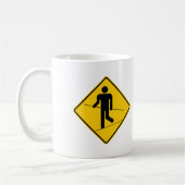 Tightrope Walker Zone Highway Sign Koffiemok (Links)