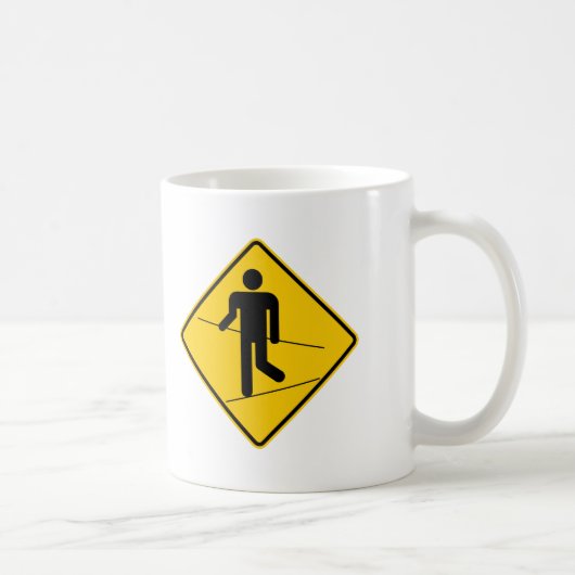 Tightrope Walker Zone Highway Sign Koffiemok (Rechts)