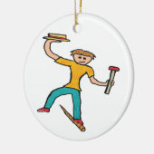 Tightrope Walking Keramisch Ornament (Links)