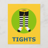TIGHTS Flashcard voor Initiaal T 1 Lettergreep Woo (Voorkant)
