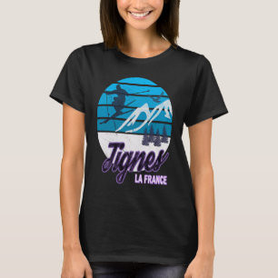 Tignes France Alps Ski Resort Snowboarding T-shirt