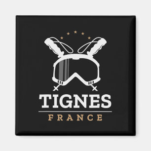 Tignes France Ski Resort Skiën Snowboardi Magneet