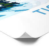 Tignes Frankrijk Reisprint Poster (Hoek)