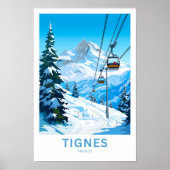 Tignes Frankrijk Reisprint Poster (Voorkant)