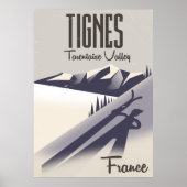Tignes, Franse skiposter Poster (Voorkant)