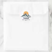 Tignes Heights Berg Ronde Sticker (Tas)