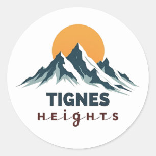 Tignes Heights Berg Ronde Sticker