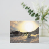 Tignes Les Bois Winter Briefkaart (Staand voorkant)
