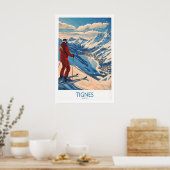 Tignes Poster Frankrijk Ski Print 1 (Keuken)