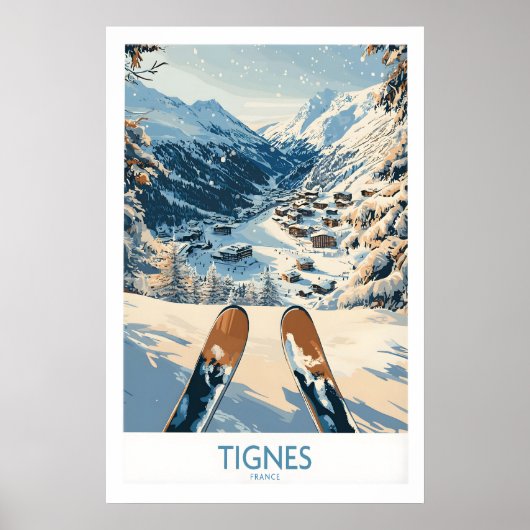Tignes Print Frankrijk 1 (Voorkant)