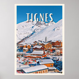Tignes Skiresort Poster