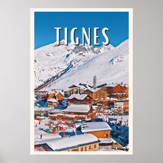 Tignes Skiresort Poster (Voorkant)