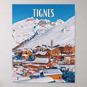 Tignes Skiresort Poster