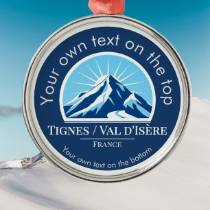 Tignes Val d'Isère Frankrijk skimedaille Ornament