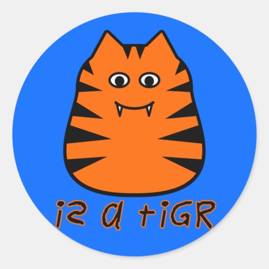 tiGR-Sticker Ronde Sticker (Voorkant)