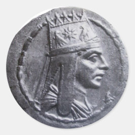Tigran de Great Coin Round Sticker