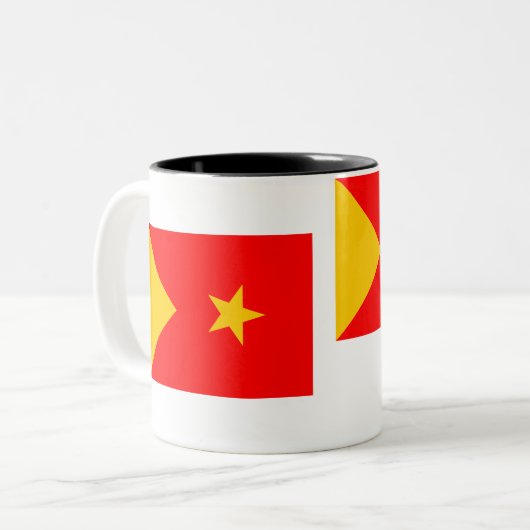 Tigray Flag Tweekleurige Koffiemok (Voorkant links)