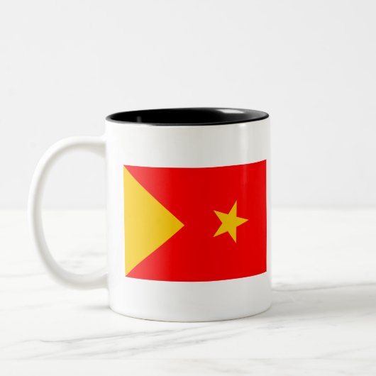 Tigray Flag Tweekleurige Koffiemok (Links)