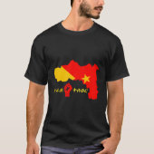 Tigray Kaart Vlag Ethiopië T-shirt (Voorkant)