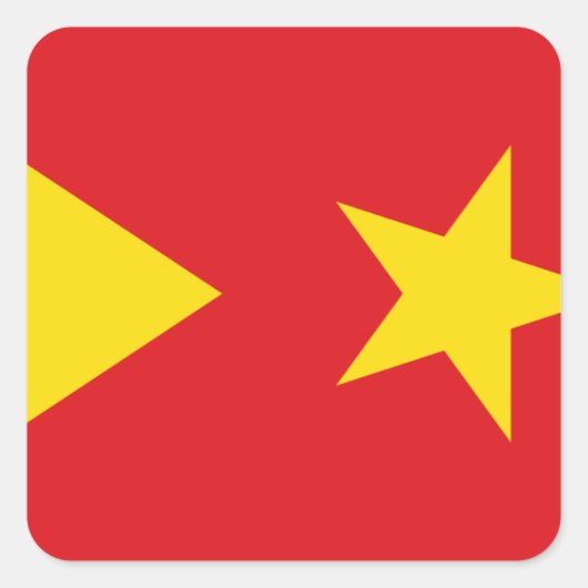 Tigray Region Flag Vierkante Sticker (Voorkant)