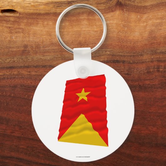 Tigray Waving Flag Sleutelhanger (Voorkant)