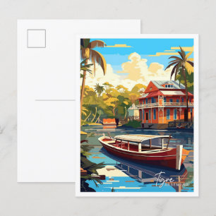 Tigre Argentina Travel  Illustratie Briefkaart