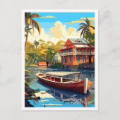 Tigre Argentina Travel  Illustratie Briefkaart (Voorkant)