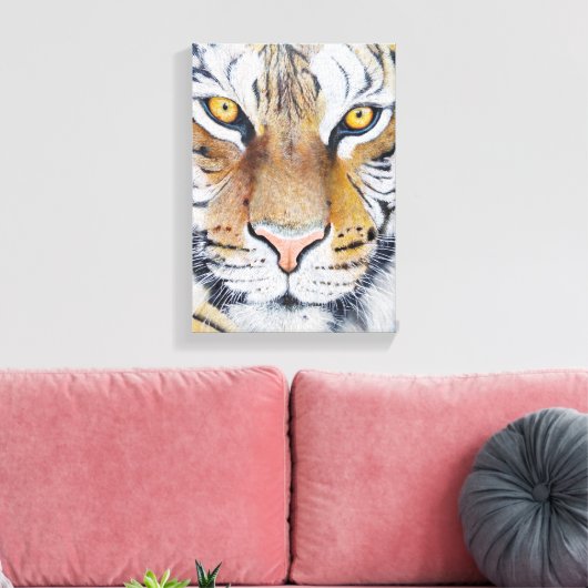 Tigre Canvas Afdruk (Insitu (Woonkamer))