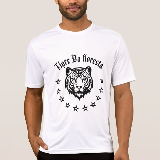 tigre da floresta natureza tiger nature camiseta t-shirt (Voorkant)