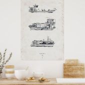 Tigre Delta: Deel 1 Afdrukken verzonden Poster (Keuken)