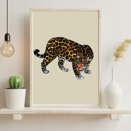 Tigre Graffiti wild life Poster