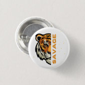 Tigre Sauvage Ronde Button 3,2 Cm (Voorkant /achterkant)