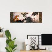 Tigre y dragón (1781) Maruyama Okyo Poster (Thuiskantoor)