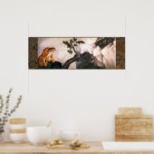 Tigre y dragón (1781) Maruyama Okyo Poster (Keuken)