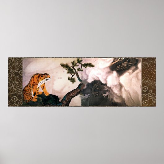 Tigre y dragón (1781) Maruyama Okyo Poster (Voorkant)