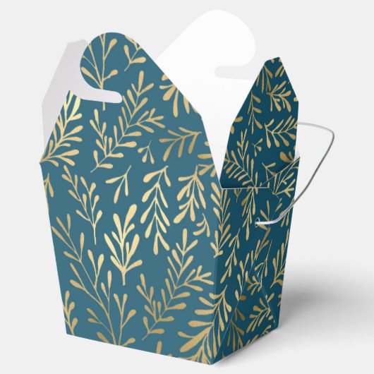 Tigreen en goud vintage nautisch bedankdoosjes (Geopend)