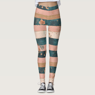 Tigreen en kleiaardse hemelstreep met tribale deta leggings