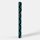 Tigreen en zwart diamantpatroon Case-Mate iPhone case (Achterkant / Rechts)