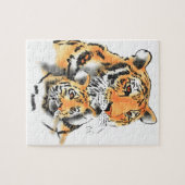 Tigress en Cub Legpuzzel (Horizontaal)